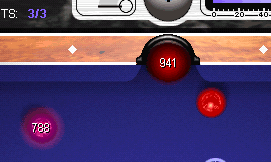 Hot Ball (left) - Hot Pocket (center)