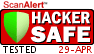 HACKER SAFE certified sites prevent over 99.9% of hacker crime.
