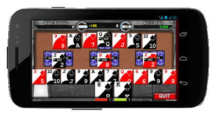 A screenshot of the Make 13 Solitaire game - for Android and the Web