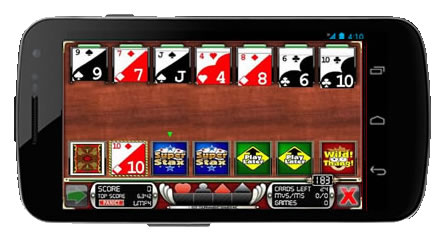 A screenshot of the Solidroid Solitaire game - for Android and the Web